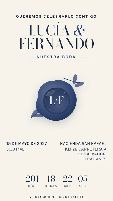 Invitación digital invitación de boda elegante: diseño Sello en Tinta